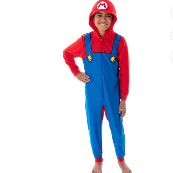 Mario Bros. Boys Pajamas - Size 8-10 - Picture 1 of 11